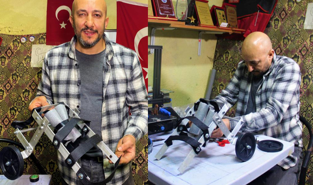 Hem felçli hayvanlara hem de çocuklara umut oluyor