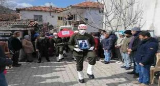 Kınık'ta Kıbrıs gazisi son yolculuğuna uğurlandı