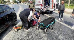 Kuşadası’nda trafik kazası: Polis memuru ağır yaralandı
