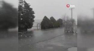 Silivri'de kar yağışı başladı