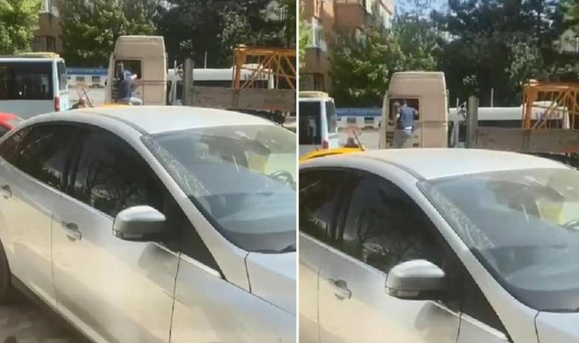 Kadıköy'de trafikte kavga: TIR şoförünü yumrukladı