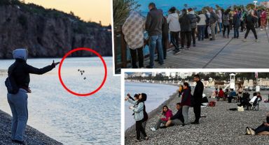 Antalya'da hıdırellez dilekleri günün ilk ışıklarında suyla buluştu