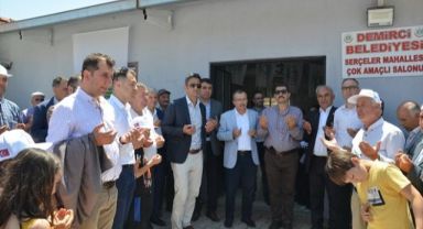 Demirci'de çok amaçlı salon açıldı