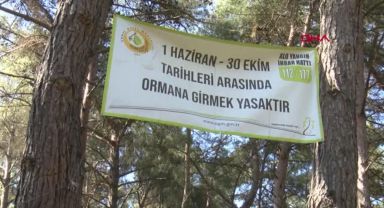 İzmir'de bazı ormanlık alanlara giriş yasağı getirildi