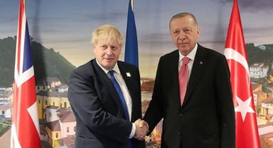 Cumhurbaşkanı Erdoğan, İngiltere Başbakanı Johnson ile bir araya geldi