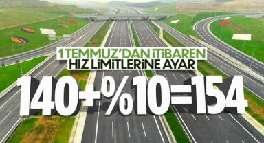 Otoyollarda yeni hız sınırı uygulaması yarın başlıyor