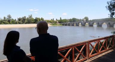 Dünya Kürek Federasyonu Meriç Nehri'ni İnceledi