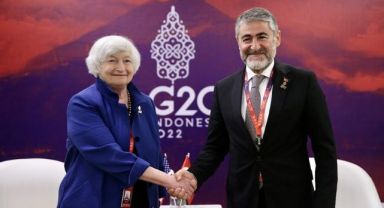 Hazine ve Maliye Bakanı Nureddin Nebati, ABD Hazine Bakanı ile Görüştü