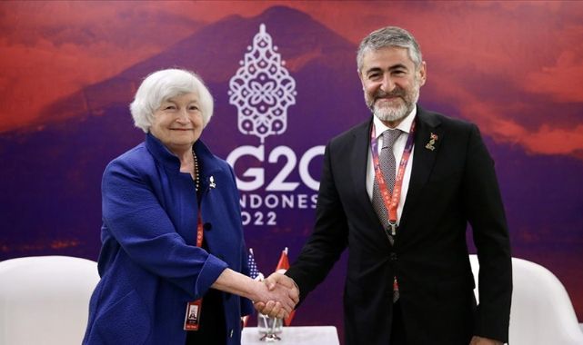 Hazine ve Maliye Bakanı Nureddin Nebati, ABD Hazine Bakanı ile Görüştü