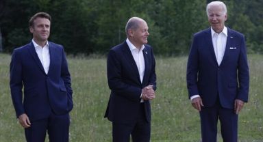 Almanya Başbakanı Scholz, ABD, Fransa ve İngiltere Liderleriyle Görüştü