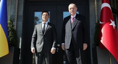 Cumhurbaşkanı Erdoğan, Ukrayna Devlet Başkanı Zelenskiy İle Bir Araya Geldi