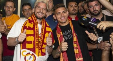 Lucas Torreira ve Dries Mertens, Galatasaray İçin İstanbul'da.