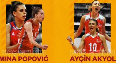 Mina Popovic ve Ayçin Akyol Galatasaray'da