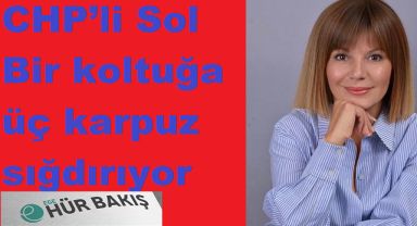 CHP'li Sol Bir koltuğa üç karpuz sığdırıyor