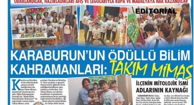Karaburun'un Ödüllü Bılım Kahramanları