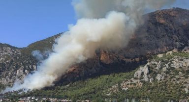 Muğla'da Orman Yangınına Müdahale Ediliyor