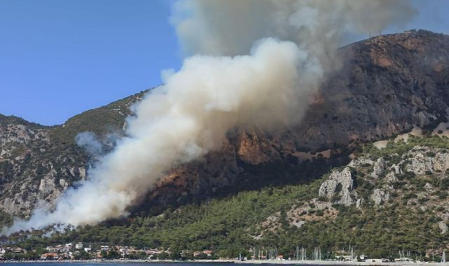 Muğla'da Orman Yangınına Müdahale Ediliyor