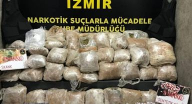İzmir'de 35 kilo uyuşturucu ele geçirildi