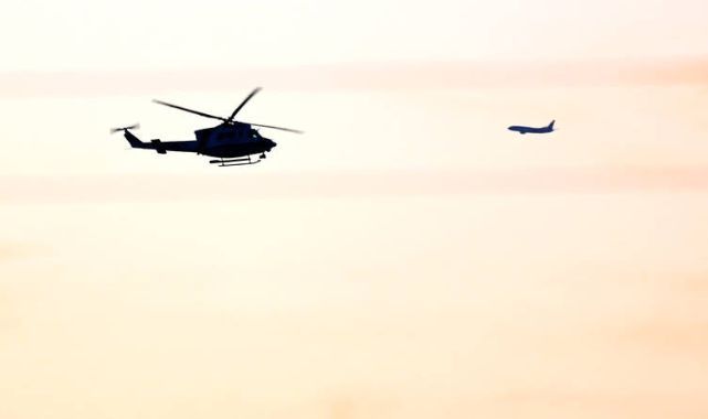 Orman Yangınına Müdahale Eden Helikopter Düştü