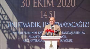 İzmir depreminde yaşamını yitirenler unutulmadı