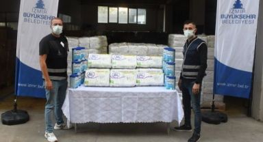 Büyükşehir bez ve mama desteğinde 100 bini aştı