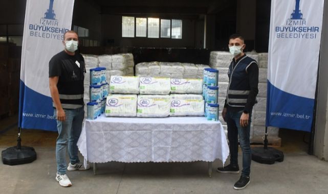 Büyükşehir bez ve mama desteğinde 100 bini aştı