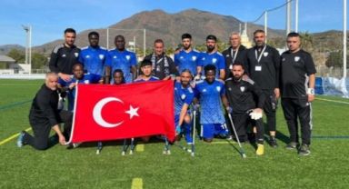Şahinbey Belediyespor Avrupa Ampute Futbol Şampiyonu oldu
