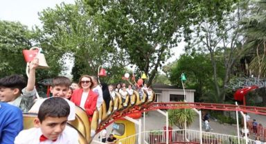 Başkan Mutlu’dan çocuklara lunapark sürprizi