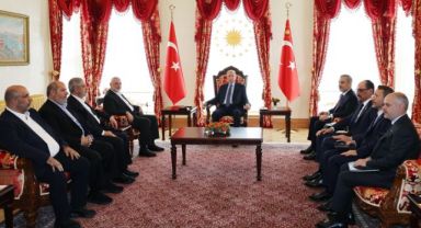 Cumhurbaşkanı Erdoğan Haniye'yi Kabul Etti