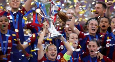 Kadınlar Şampiyonlar Ligi'nde Şampiyon Barcelona'nın
