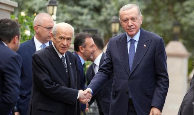 Cumhurbaşkanı Erdoğan Bahçeli Görüştü