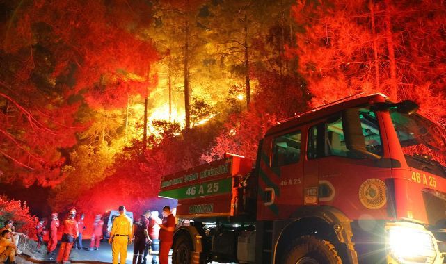 2 İlde Alevlerle Mücadele Sürüyor