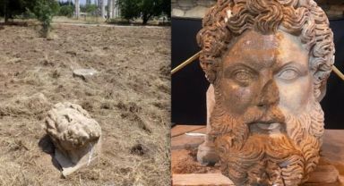 Aphrodisias'ta Benzersiz Zeus Başı
