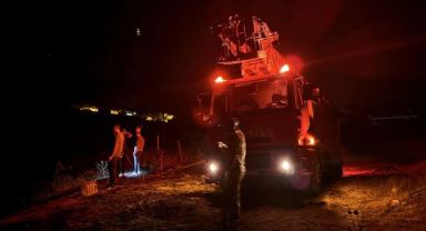 Tunceli'de Ormanlık Alanda yangın