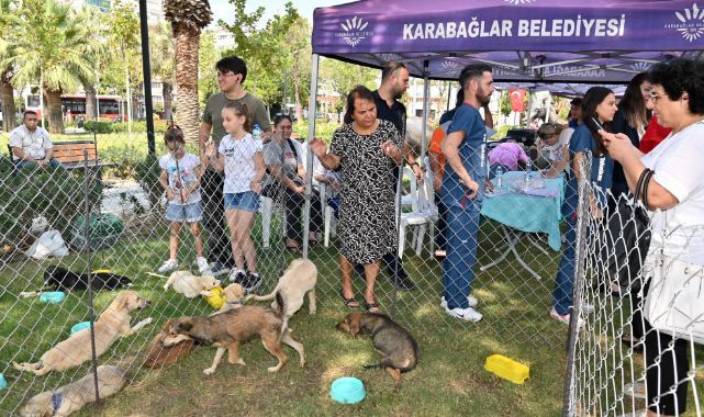 Karabağlar Belediyesi can dostları sahiplendirdi. Can dostlarına yoldaş oldular