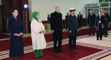 Cumhurbaşkanı Erdoğan Kırgızistan'da