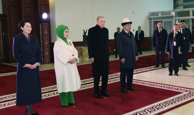 Cumhurbaşkanı Erdoğan Kırgızistan'da