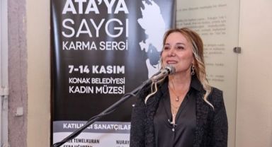 Konak’ta kadın sanatçılardan Ata’ya Saygı sergisi