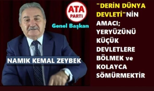 ATA Parti Genel Başkanı Zeybek'ten Flaş İddia..!