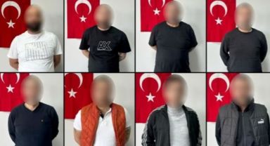 Kırmızı Bültenle Aranan 8 Şüpheli Gürcistan'dan Getirildi