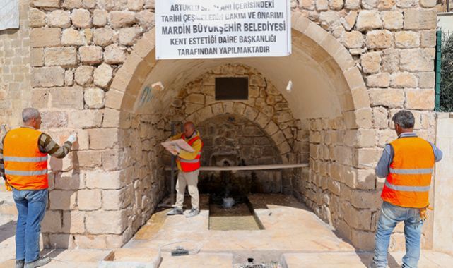 Mardin'in Tarihi Çeşmeleri Restore Ediliyor