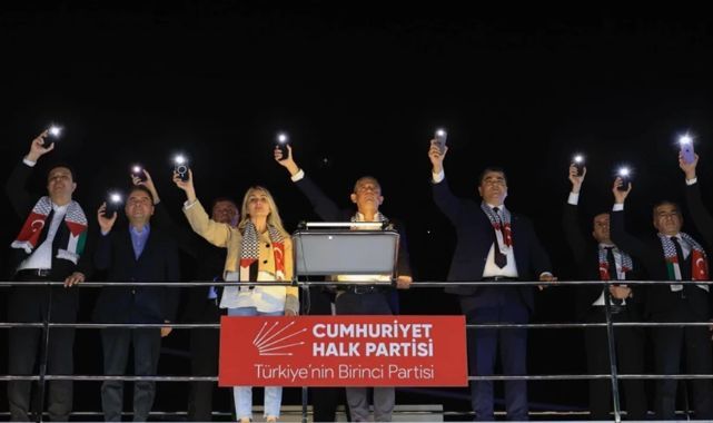 CHP'den Filistin'e Destek Mitingi