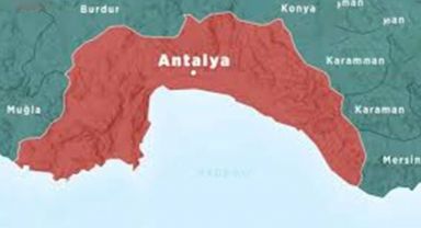 Antalya'da 4,5 Büyüklüğünde Deprem