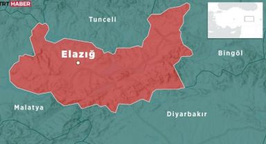 Elazığ'da 4,3 Büyüklüğünde Deprem