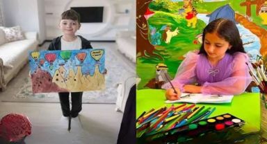 İzmirli küçük Ressamlara Çin'den Ödül