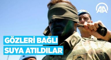 Elleri, ayakları ve gözleri bağlı suya atıldılar